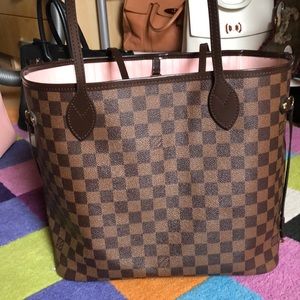 Louis Vuitton Neverfull rose ballerine NFS